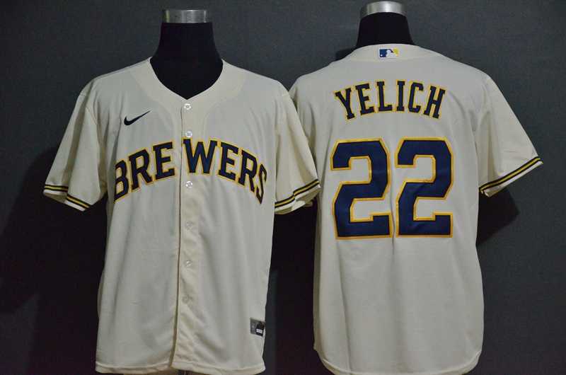 Brewers 22 Christian Yelich Cream Nike 2020 Cool Base Jersey,We sell and wholesale Brewers 22 Christian Yelich Cream Nike 2020 Cool Base Jersey on line form chian!